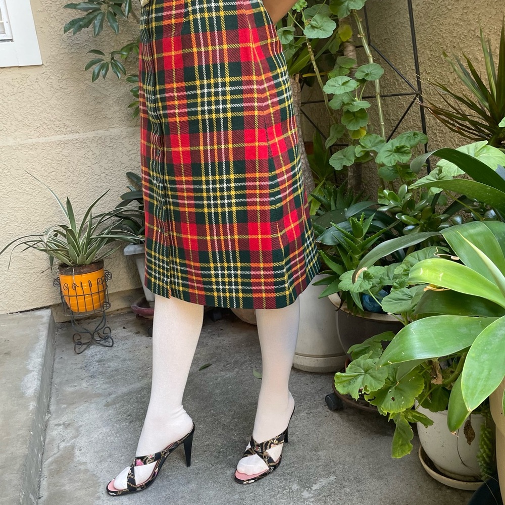 Gucci vintage multicolored satin/leather heels - Picture 2 of 16